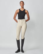 High-Rise Compression Breeches in Tan