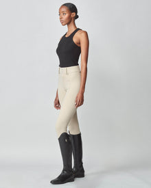 High-Rise Compression Breeches in Tan