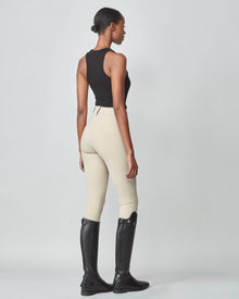 High-Rise Compression Breeches in Tan