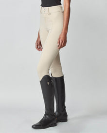 High-Rise Compression Breeches in Tan
