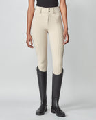 High-Rise Compression Breeches in Tan
