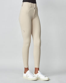 High-Rise Compression Breeches in Tan