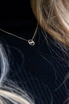 Challenge Necklace in 9k Yellow Gold with White Diamonds