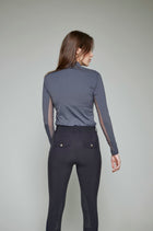 Indie New Long Sleeve Riding Top in Grey