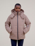 Unisex New King Insulated Jacket in Mocha