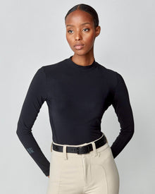 Leather Buckle Belt in Black
