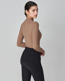Lightweight Long Sleeve Top in Camel