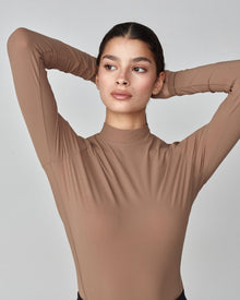 Lightweight Long Sleeve Top in Camel