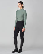 Lightweight Long Sleeve Top in Slate Green