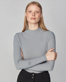 Lightweight Long Sleeve Top in Stone