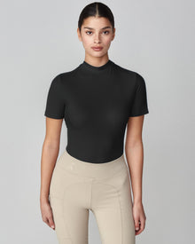 Lightweight Short Sleeve Top in Black
