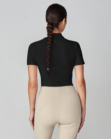 Lightweight Short Sleeve Top in Black