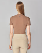 Lightweight Short Sleeve Top in Camel