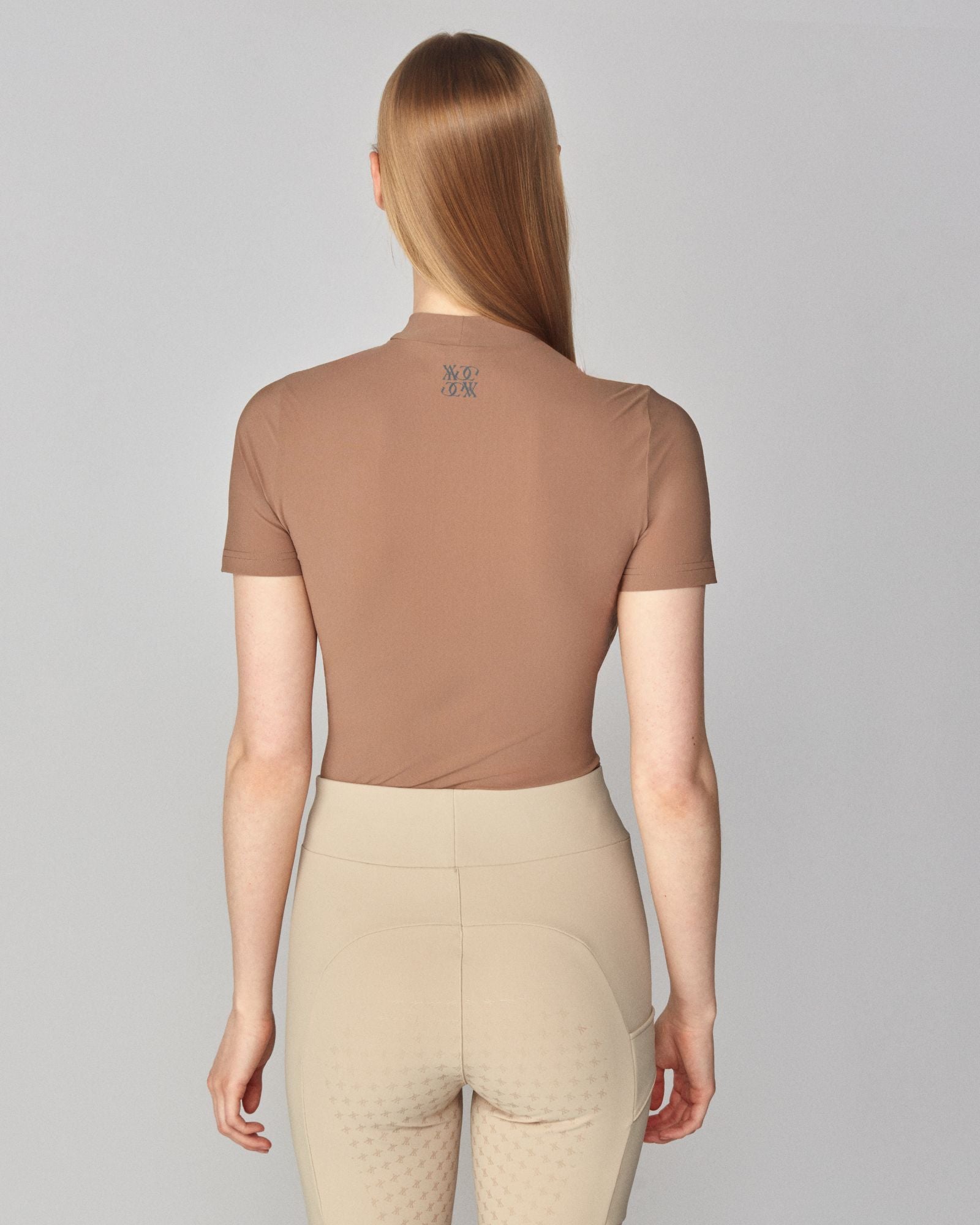 Lightweight Short Sleeve Top in Camel