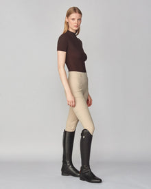 Lightweight Short Sleeve Top in Dark Brown