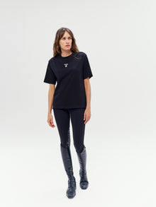 Oasis Cotton T-Shirt in Black