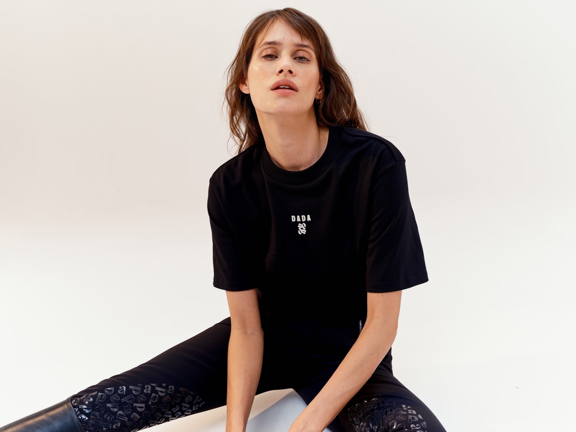 Oasis Cotton T-Shirt in Black