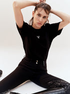 Oasis Cotton T-Shirt in Black