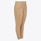 Girl's Perforated Pull-On Riding Breeches in Beige