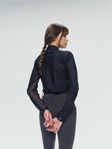 Pablito Long Sleeve Riding Top in Black