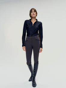 Pablito Long Sleeve Riding Top in Black