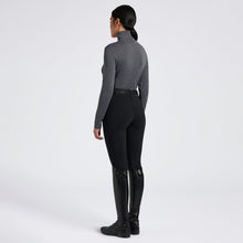 Wool Long Sleeve Turtleneck Top in Grey