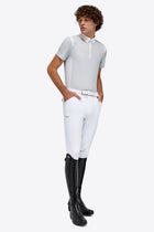 Jersey Short Sleeve Show Polo in Light Grey