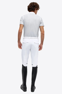 Jersey Short Sleeve Show Polo in Light Grey