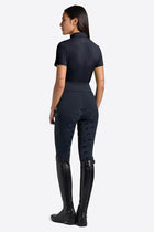 Micro-Perforated Training Zip Polo in Navy