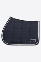 Jersey Jumping Saddle Pad in Navy with White Trim