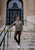 Unisex Caspian Sweatshirt in Mocha