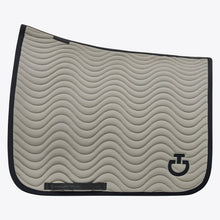 Quilted Wave Jersey Dressage Saddle Pad in Foliage Green