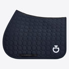Circle Quilted Jumping Saddle Pad in Navy