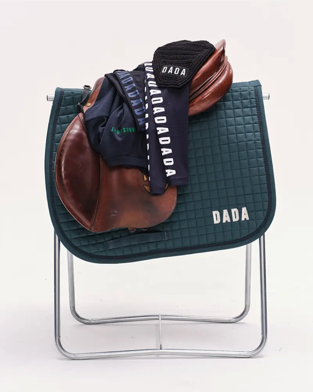 Henri Saddle Pad in Pine Green