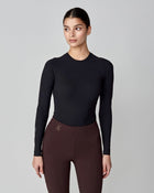 Sculpting Long Sleeve Top in Black
