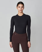 Sculpting Long Sleeve Top in Black
