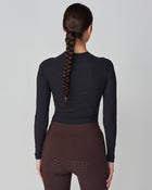 Sculpting Long Sleeve Top in Black