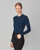 Sculpting Long Sleeve Top in Navy