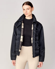 Short Padded Jacket in Black