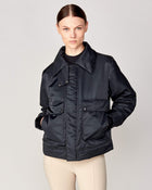 Short Padded Jacket in Black