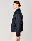 Short Padded Jacket in Black