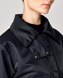 Short Padded Jacket in Black