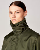 Short Padded Jacket in Green