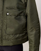 Short Padded Jacket in Green