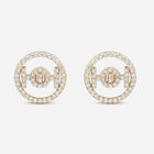 Challenge Studs in 9k Yellow Gold with White Diamonds