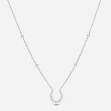 Double Confidence Necklace in 18k White Gold with White Diamonds