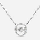 Challenge Necklace in 9k White Gold with White Diamonds