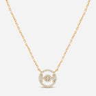 Challenge Necklace in 9k Yellow Gold with White Diamonds