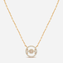 Challenge Necklace in 9k Yellow Gold with White Diamonds