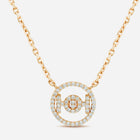 Challenge Necklace in 9k Yellow Gold with White Diamonds